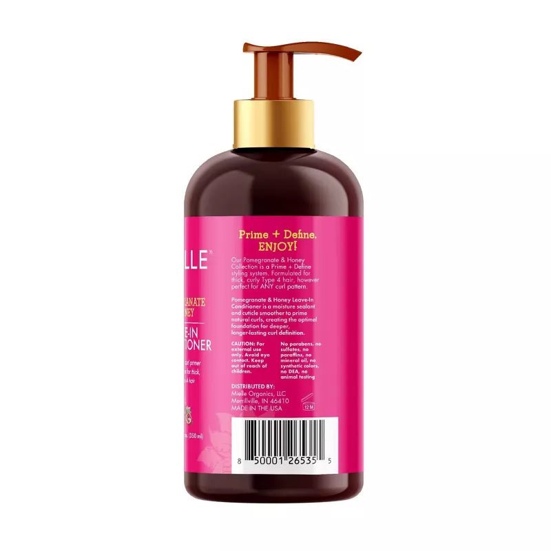 Mielle Organic - Pomegranate & Honey | Leave - In Conditioner | Type 4 Hair | Moisturizing | Curl Primer | 12Oz| - Beauty Exchange Beauty Supply