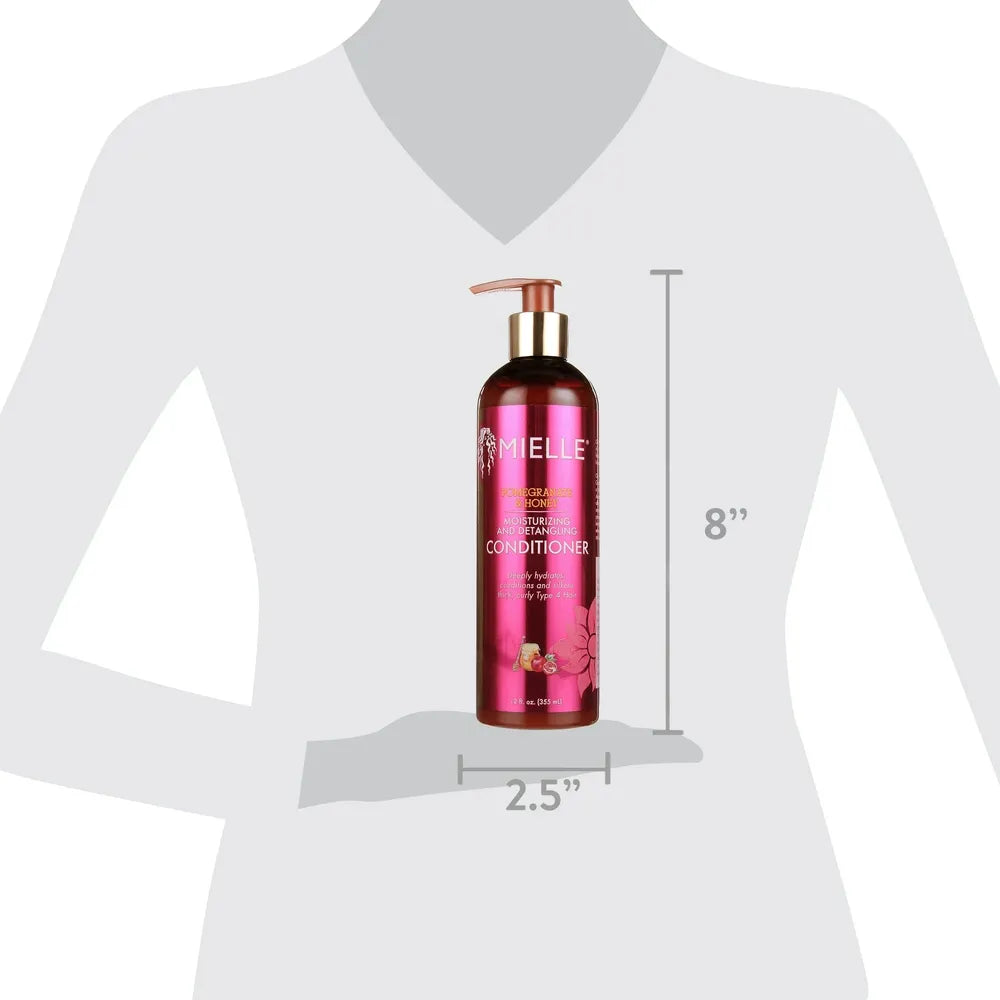 Mielle Organic - Pomegranate & Honey | Moisturizing and Detangling Conditioner | Pump | Adults | 12oz | - Beauty Exchange Beauty Supply