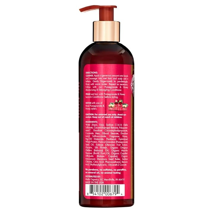 Mielle Organic - Pomegranate & Honey | Moisturizing and Detangling Shampoo | Adult | 12oz | - Beauty Exchange Beauty Supply