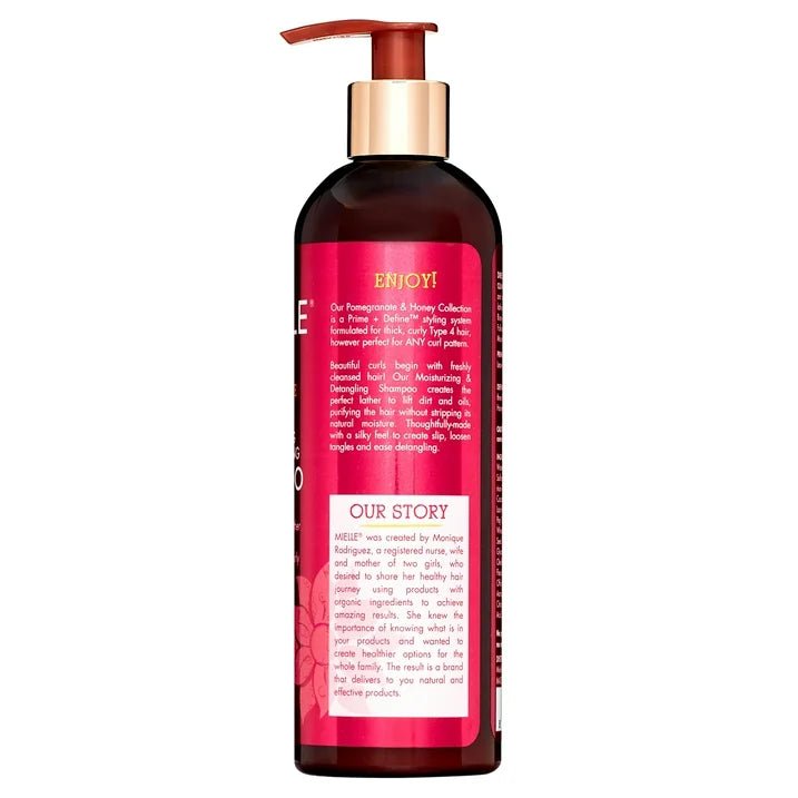 Mielle Organic - Pomegranate & Honey | Moisturizing and Detangling Shampoo | Adult | 12oz | - Beauty Exchange Beauty Supply