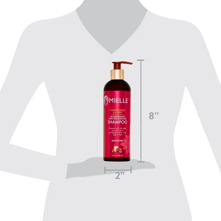 Mielle Organic - Pomegranate & Honey | Moisturizing and Detangling Shampoo | Adult | 12oz | - Beauty Exchange Beauty Supply