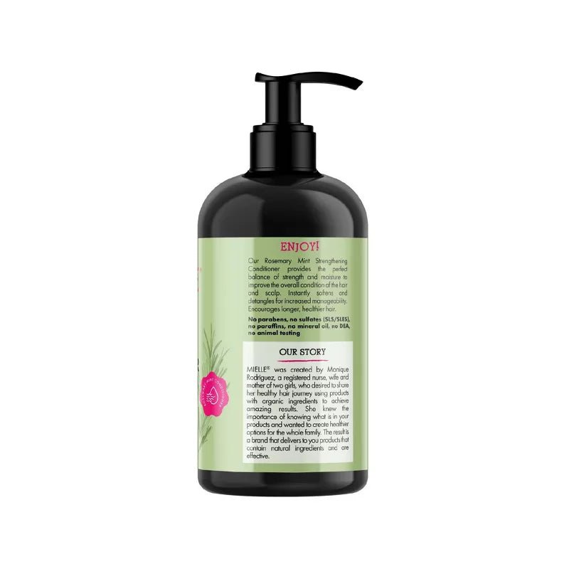 Mielle Organic - Rosemary Mint Conditioner | All Hair | Strengthening Conditioner | Moisturizing | Pump | 12oz | - Beauty Exchange Beauty Supply
