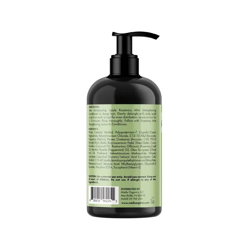 Mielle Organic - Rosemary Mint Conditioner | All Hair | Strengthening Conditioner | Moisturizing | Pump | 12oz | - Beauty Exchange Beauty Supply