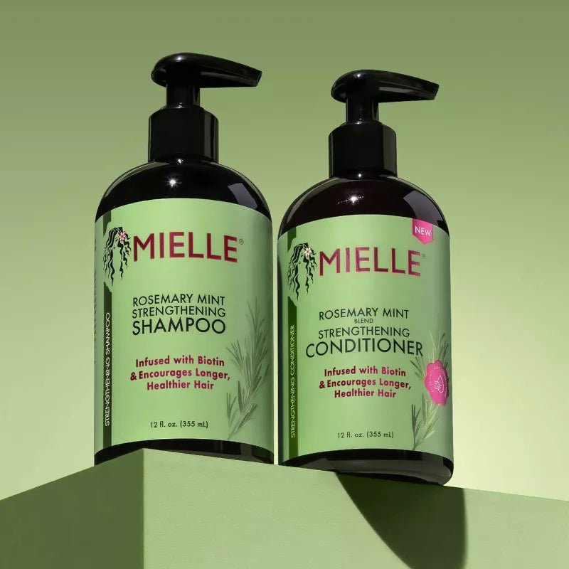 Mielle Organic - Rosemary Mint Conditioner | All Hair | Strengthening Conditioner | Moisturizing | Pump | 12oz | - Beauty Exchange Beauty Supply
