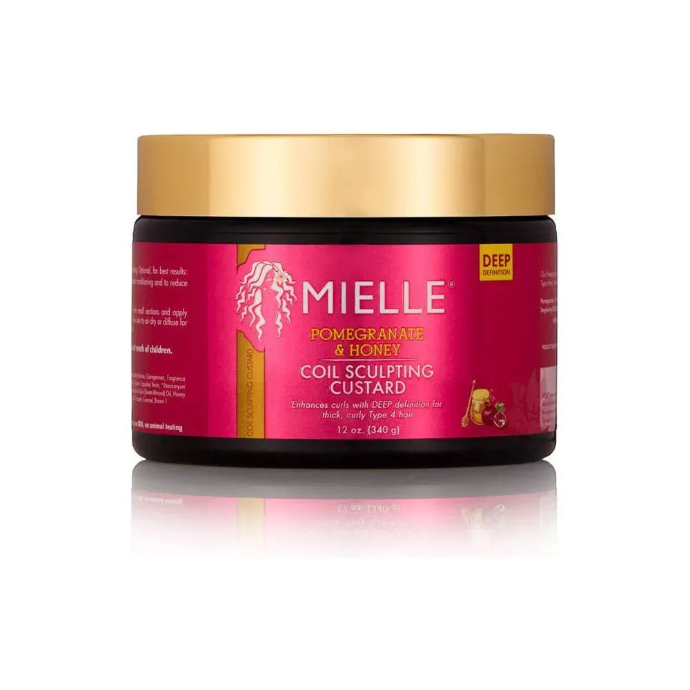 Mielle Organics - Pomegranate & Honey | Curl Sculpting Custard | Curly Hair | Type 4 Hair | 12Oz - Beauty Exchange Beauty Supply