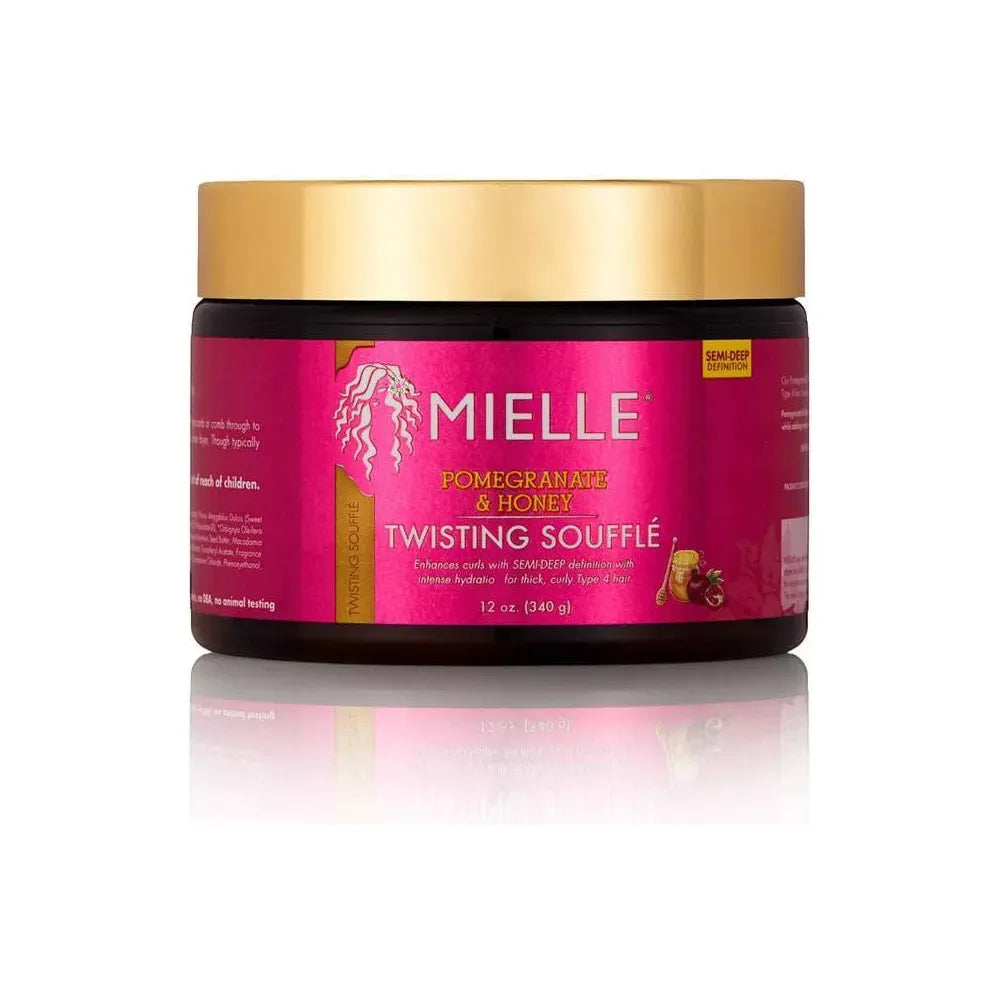 Mielle Organics - Pomegranate & Honey | Twisting Soufflé | Curly Type 4 Hairs | 12oz | - Beauty Exchange Beauty Supply