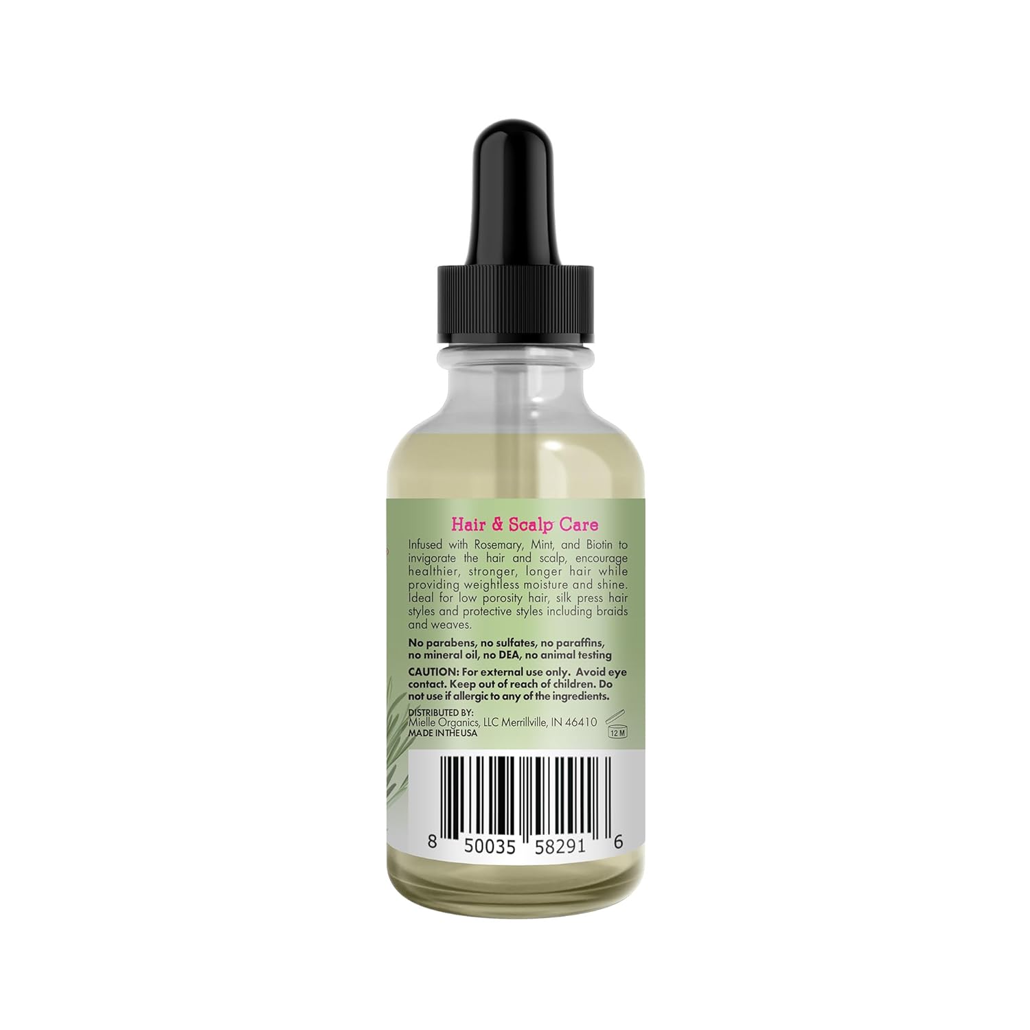 Mielle Rosemary Mint Light Scalp & Hair Oil – 2 oz - Beauty Exchange Beauty Supply