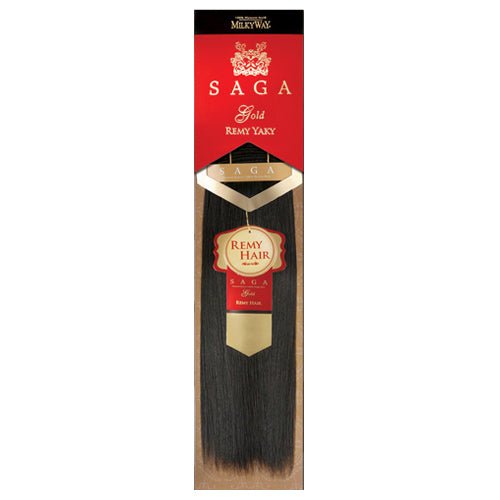 MilkyWay Saga Gold Remy Yaky 100% Human Hair Weave – 16" - Beauty Exchange Beauty Supply