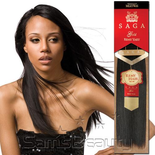 MilkyWay Saga Gold Remy Yaky 100% Human Hair Weave – 16" - Beauty Exchange Beauty Supply