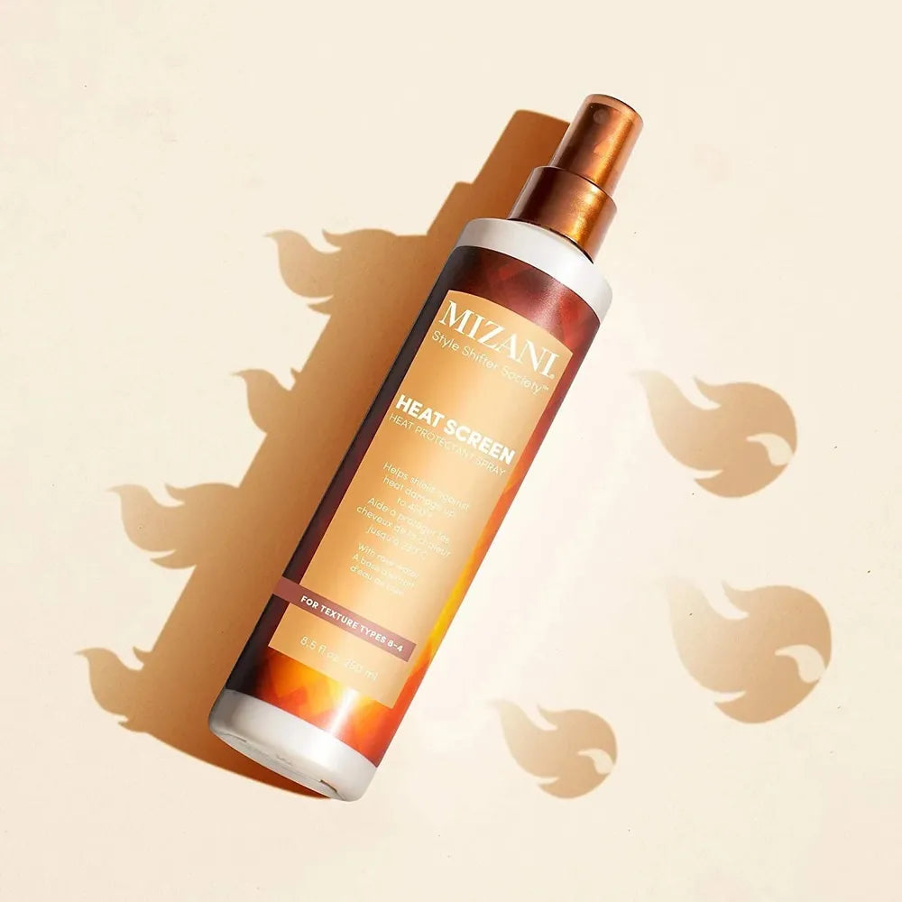 MIZANI Heat Screen Heat Protectant Spray – Lightweight Thermal Shield for All Hair Types | Frizz Control + Shine | 8.5 oz - Beauty Exchange Beauty Supply