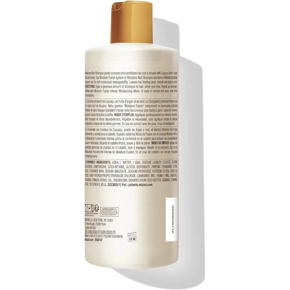 Mizani Moisture Fusion Moisture Rich Shampoo | Hydrating Shampoo for Curly Hair | 16.9oz - Beauty Exchange Beauty Supply