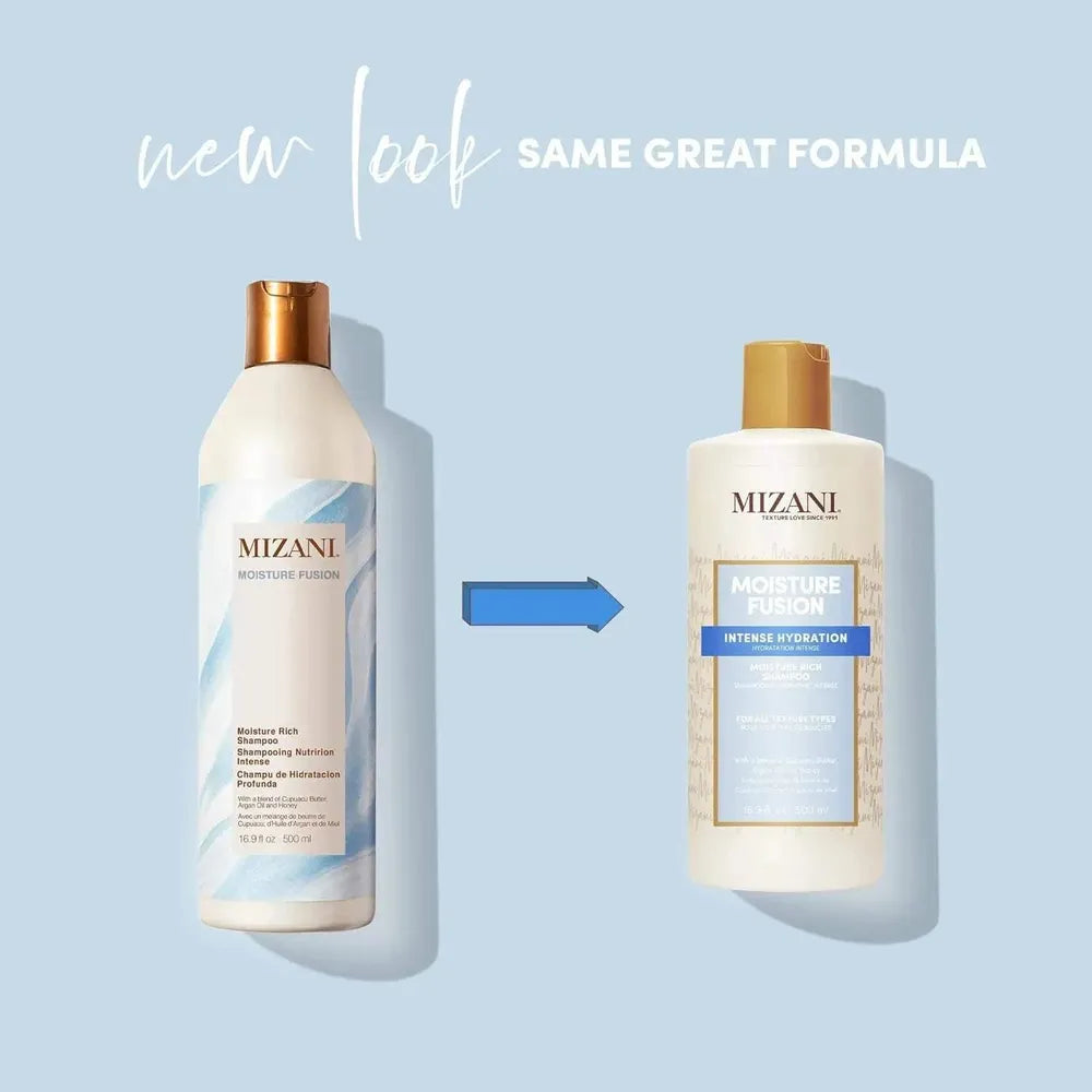 Mizani Moisture Fusion Moisture Rich Shampoo | Hydrating Shampoo for Curly Hair | 16.9oz - Beauty Exchange Beauty Supply