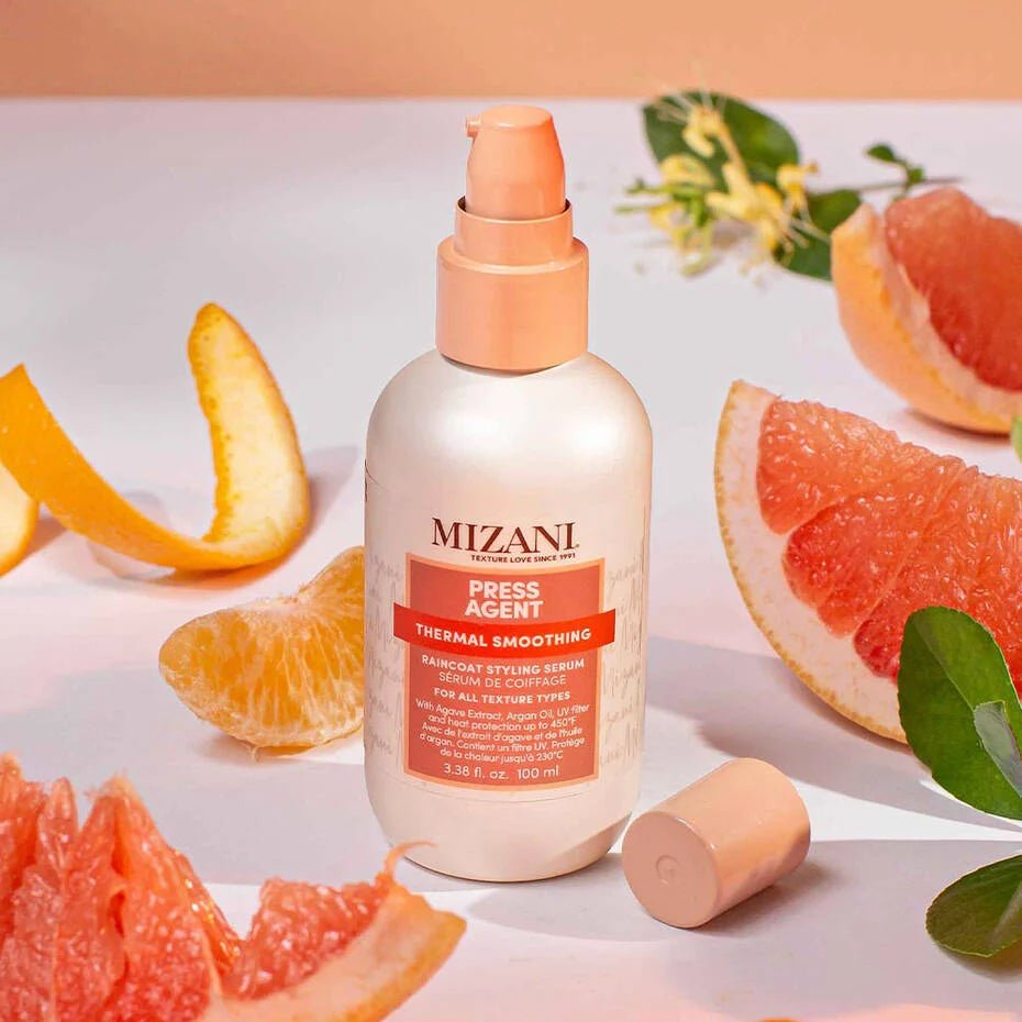 MIZANI Press Agent Blow Dry Serum | Heat Styling Serum | Moisturizes & Protects Hair | 3.38 oz - Beauty Exchange Beauty Supply
