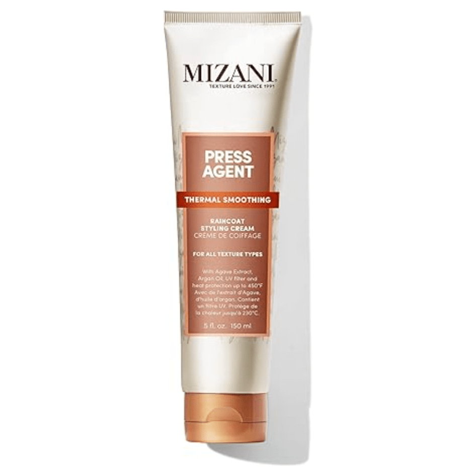 Mizani Press Agent Thermal Smoothing Raincoat Styling Cream – 5oz | Frizz Control & Heat Protection for Sleek Styles - Beauty Exchange Beauty Supply