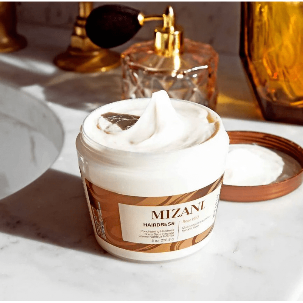 MIZANI Rose H2O Conditioning Hairdress | Hydrates & Relieves Itchy Scalp | For All Hair Types | 8 oz - Beauty Exchange Beauty Supply