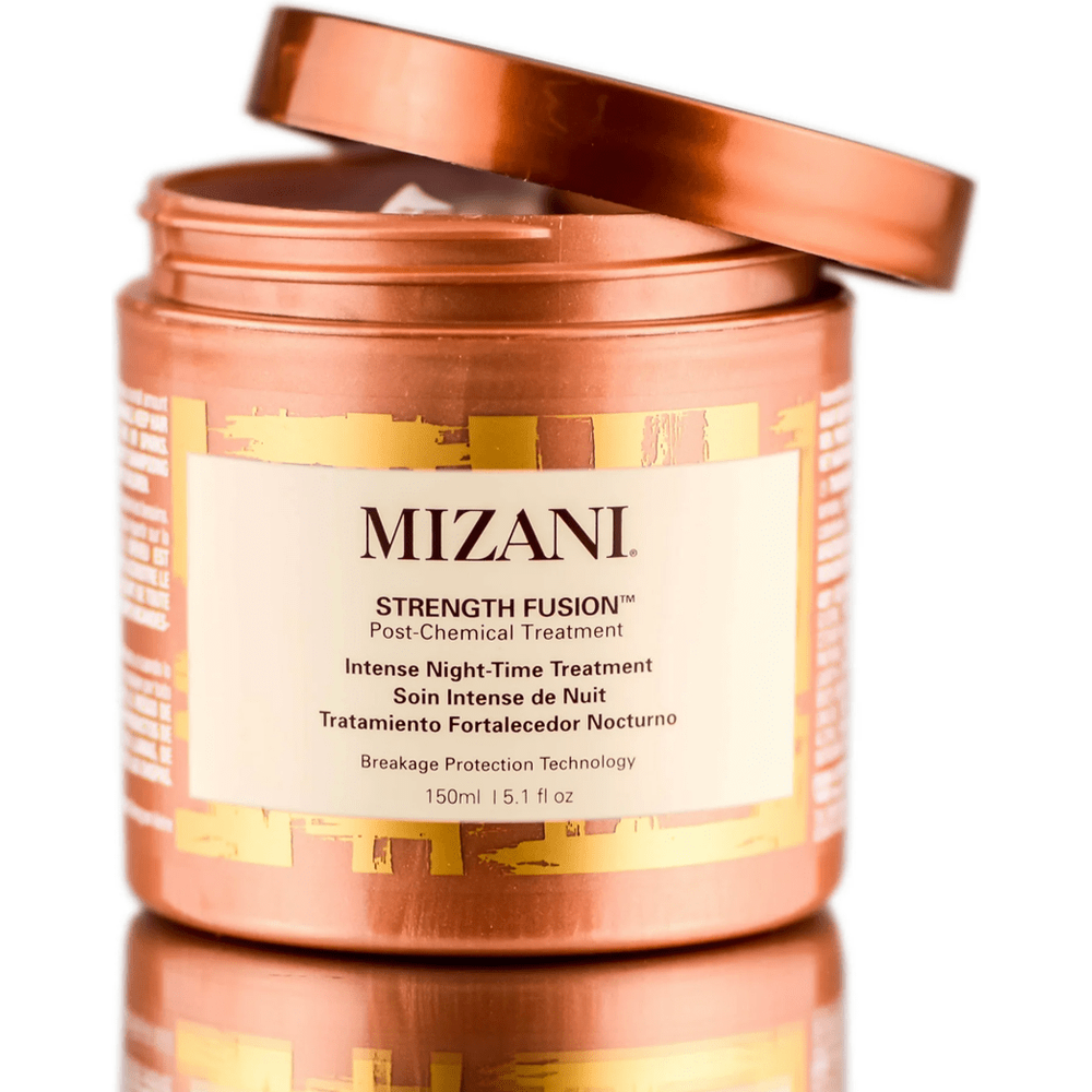 Mizani Strength Fusion Intense Night - Time Treatment | Strengthens & Revitalizes Dry, Damaged Hair | With Shea Butter & Vitamins | 5.1 oz - Beauty Exchange Beauty Supply