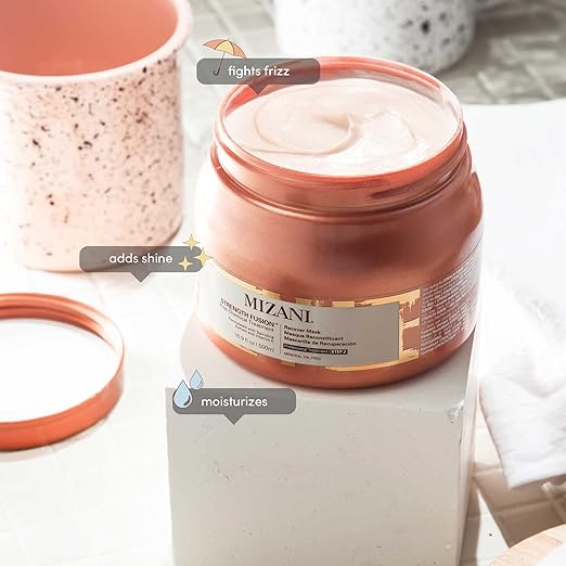 Mizani Strength Fusion Recover Mask | Intense Night - Time Treatment for Damaged Hair | 16.9oz - Beauty Exchange Beauty Supply