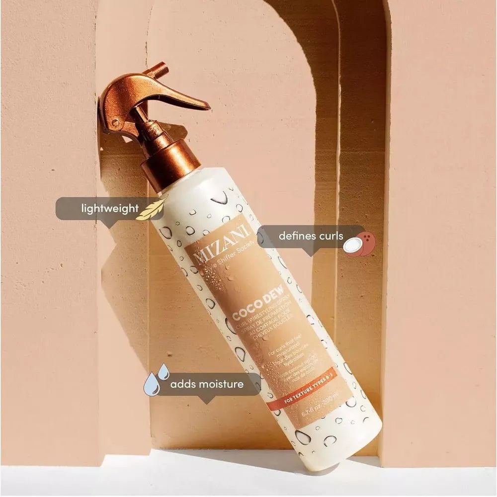 Mizani Style Shifter Society Coco Dew Curl Spray โ 6.8 oz - Beauty Exchange Beauty Supply