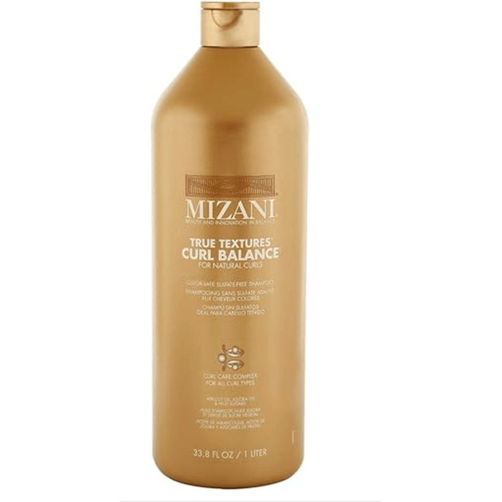Mizani True Textures Curl Balance Moisturizing Sulfate - Free Shampoo โ 33.8oz | Hydrating Shampoo for Curly & Coily Hair - Beauty Exchange Beauty Supply