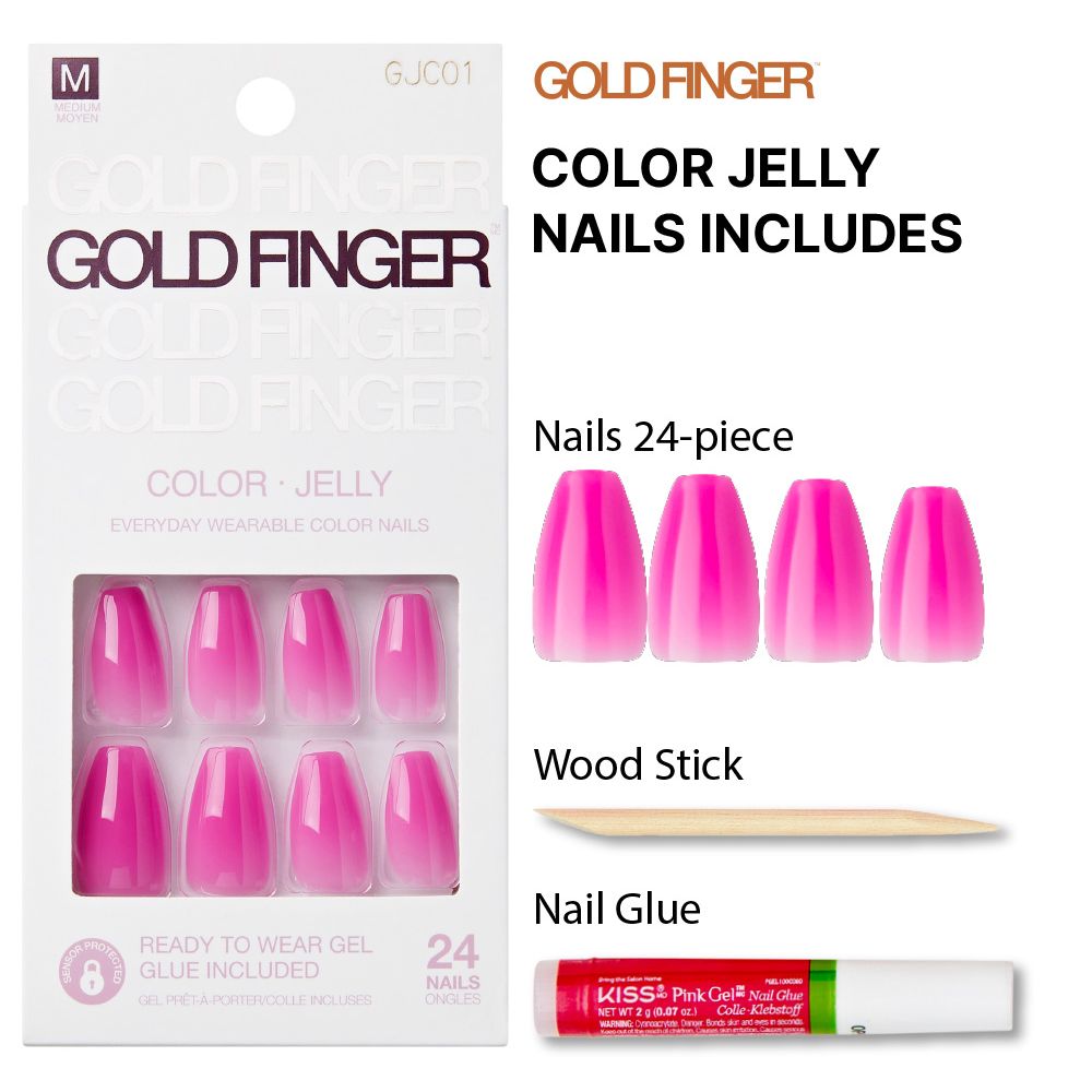 Kiss Gold Finger Jelly Nail Color