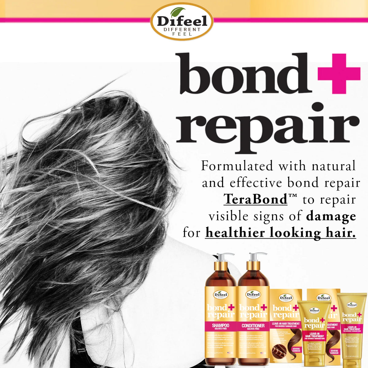 Difeel Bond & Repair Sulfate Free Conditioner – 33.8 oz