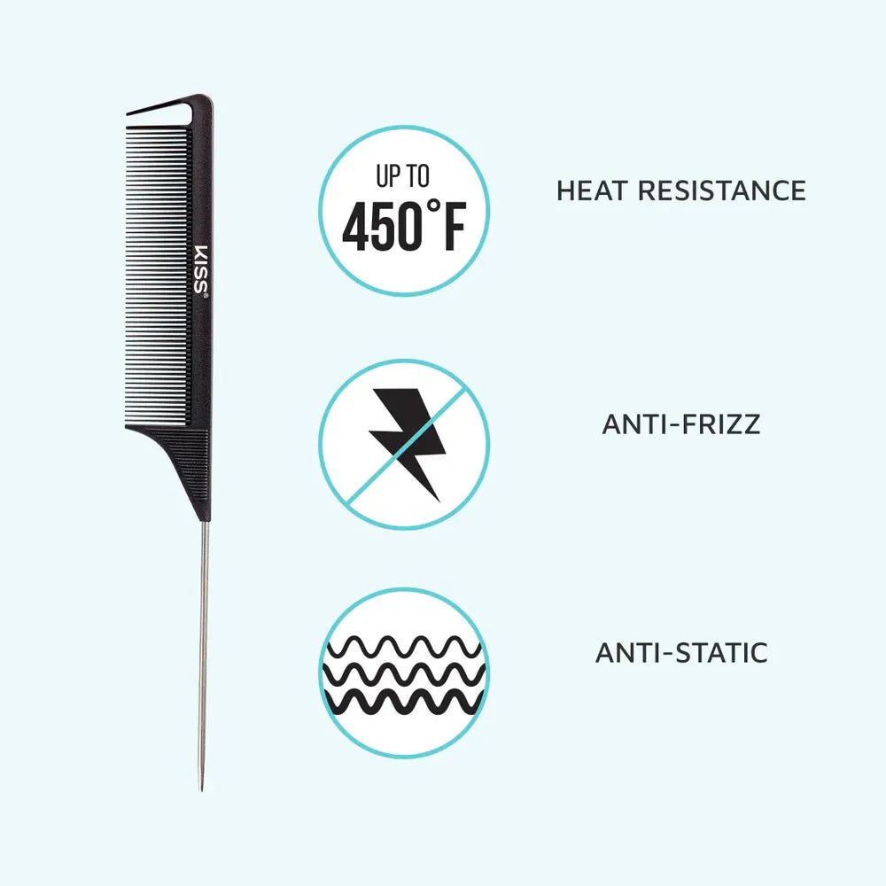 Red by Kiss Parting Pin Tail Comb