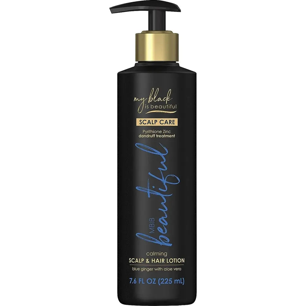 My Black Is Beautiful Calming Scalp & Hair Lotion Treatment โ Blue Ginger & Mint for Dry Scalp and Damaged Hair โ 7.6 fl oz - Beauty Exchange Beauty Supply