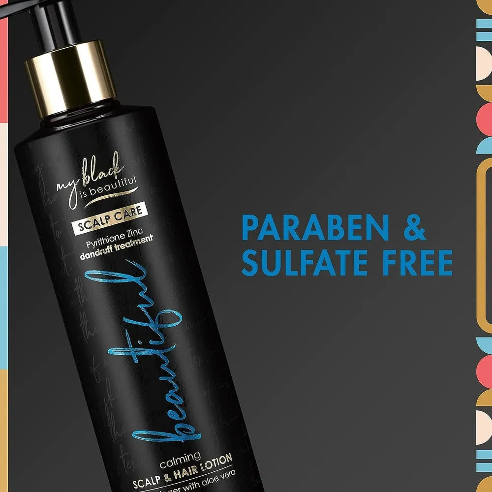 My Black Is Beautiful Calming Scalp & Hair Lotion Treatment โ Blue Ginger & Mint for Dry Scalp and Damaged Hair โ 7.6 fl oz - Beauty Exchange Beauty Supply