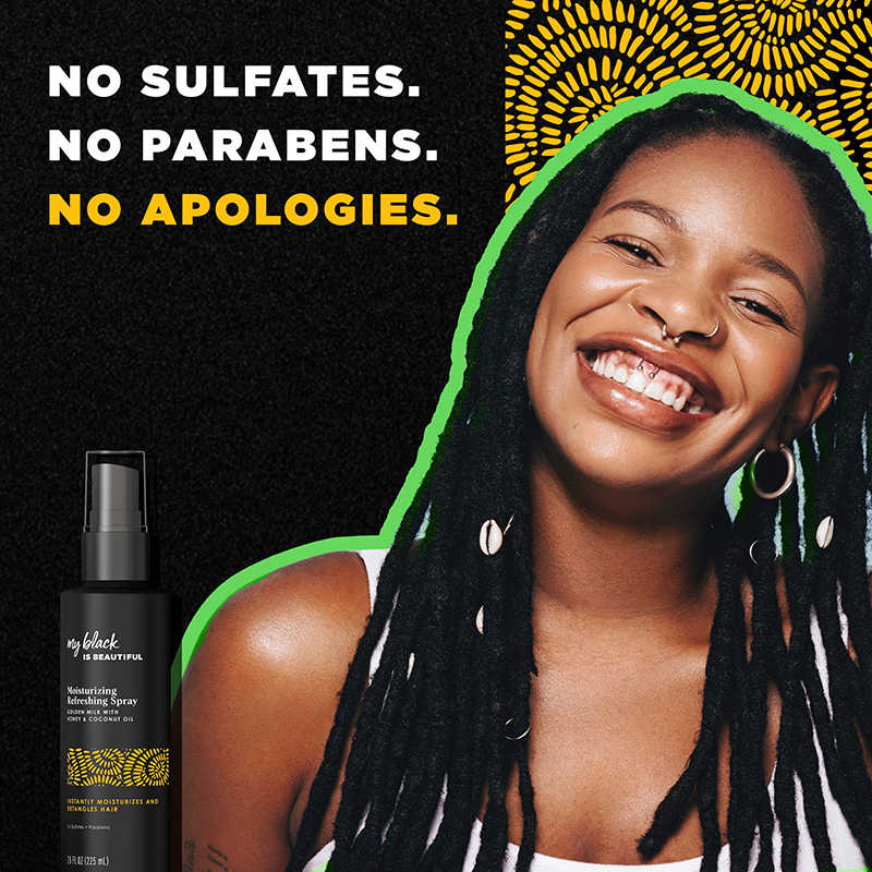 My Black Is Beautiful Moisturizing Refreshing Spray – Sulfate - Free Hydration for Curly & Coily Hair – 7.6 fl oz - Beauty Exchange Beauty Supply