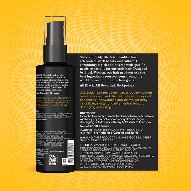 My Black Is Beautiful Moisturizing Refreshing Spray – Sulfate - Free Hydration for Curly & Coily Hair – 7.6 fl oz - Beauty Exchange Beauty Supply