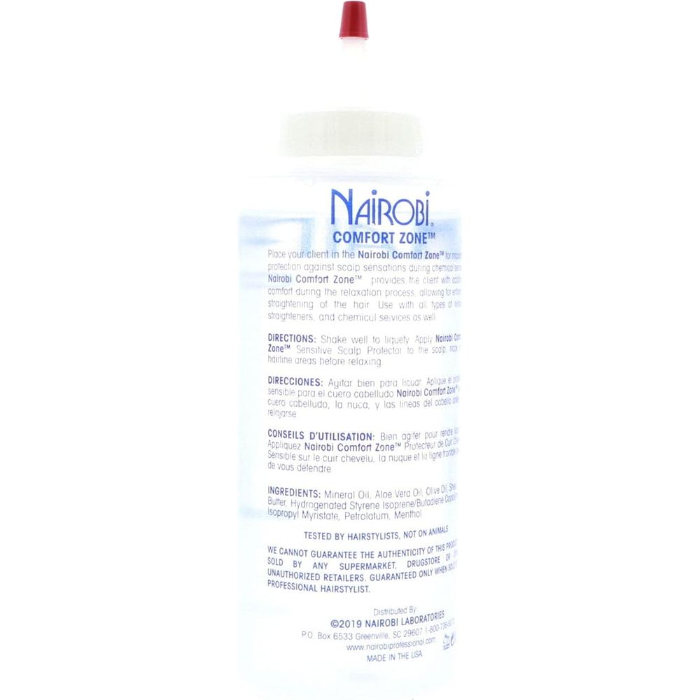 Nairobi Comfort Zone 12 oz โ Post - Chemical Scalp & Skin Treatment for Soothing Comfort - Beauty Exchange Beauty Supply