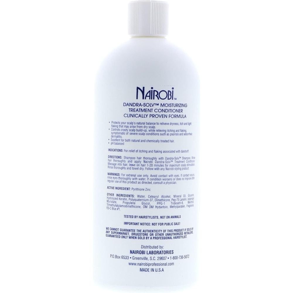 Nairobi Dandra - Solv Moisturizing Conditioner 32 oz – Hydrating Scalp Therapy for Dandruff Relief & Healthy Hair - Beauty Exchange Beauty Supply