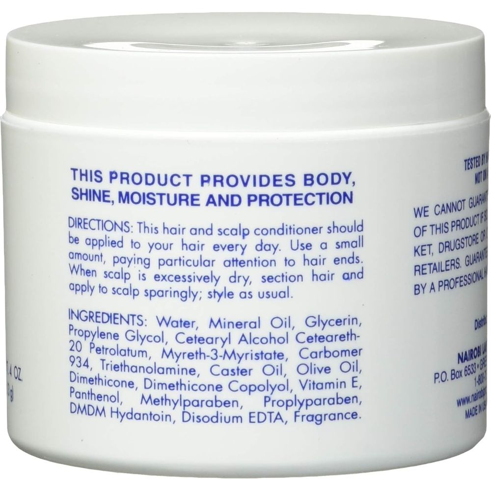 Nairobi Hair & Scalp Daily Moisturizing Hairdressing 4 oz – Nourish, Shine & Protect Every Day - Beauty Exchange Beauty Supply