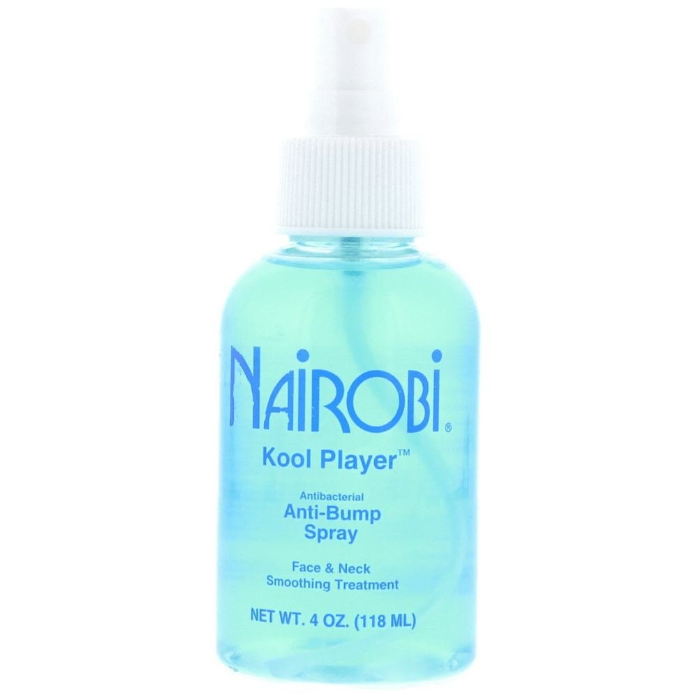 Nairobi Kool Player Anti - Bump Spray – Post - Shave Antibacterial Treatment with Cooling Effect (4oz) - Beauty Exchange Beauty Supply