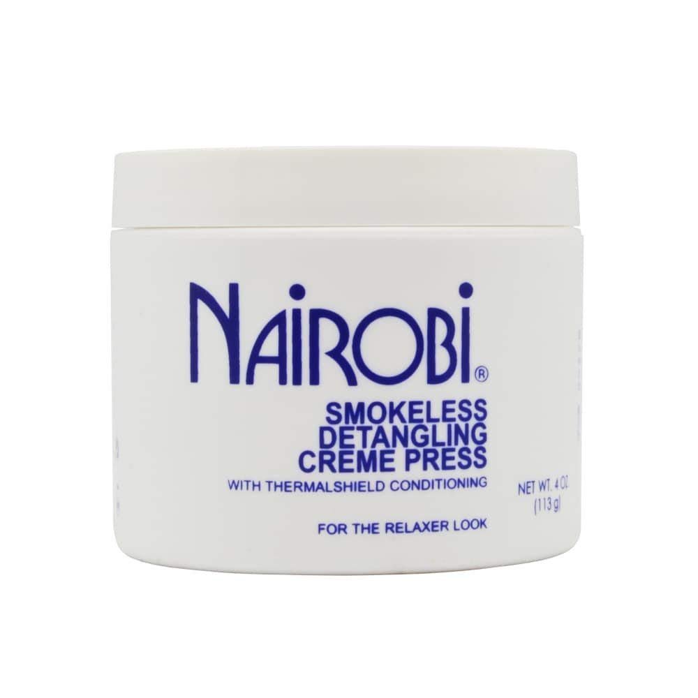 Nairobi Smokeless Detangling Creme Press 4 oz – Smooth, Frizz - Free Press with No Smoke or Buildup - Beauty Exchange Beauty Supply