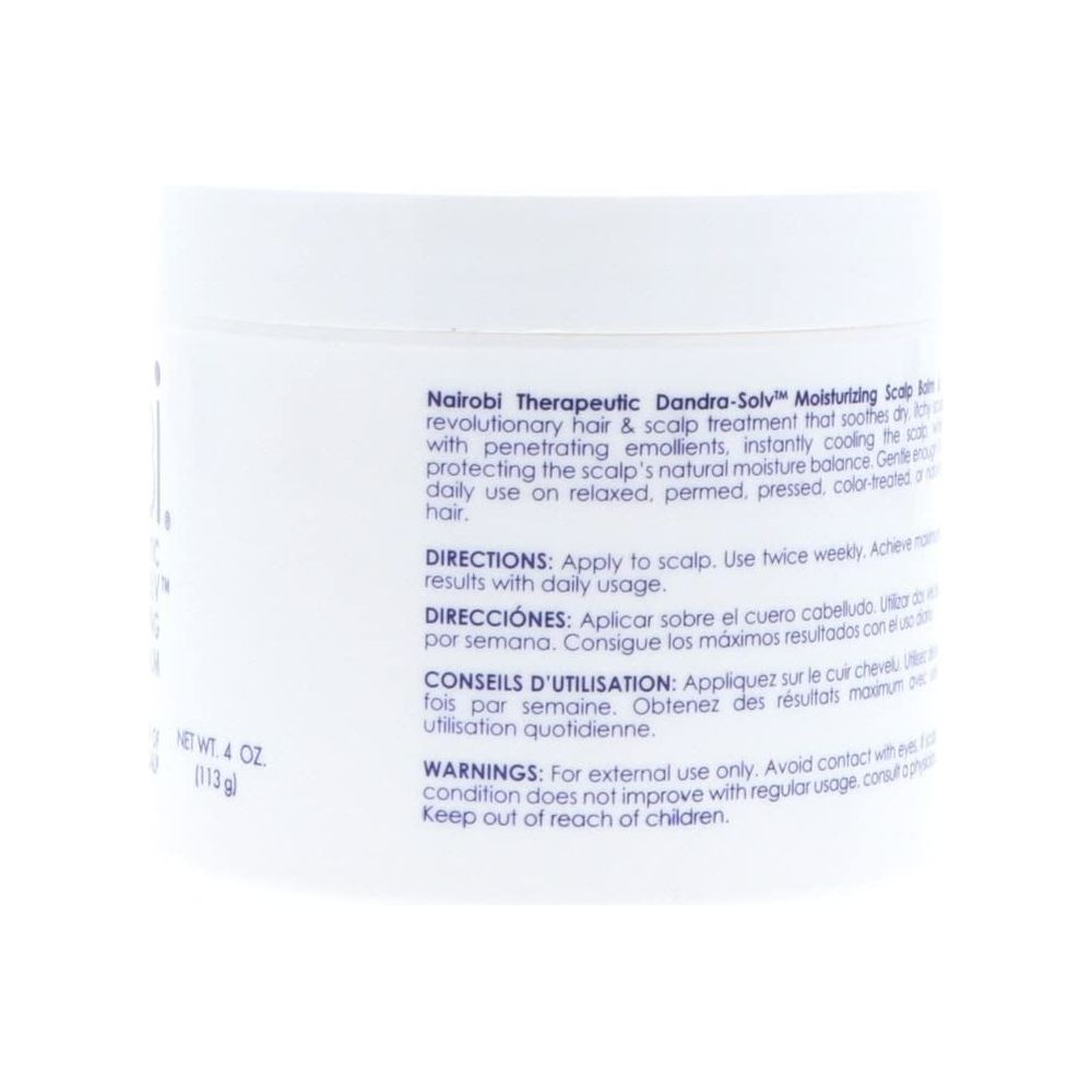 Nairobi Therapeutic Dandra - Solv Moisturizing Scalp Balm 4 oz โ Soothe & Hydrate Dry, Irritated Scalp - Beauty Exchange Beauty Supply
