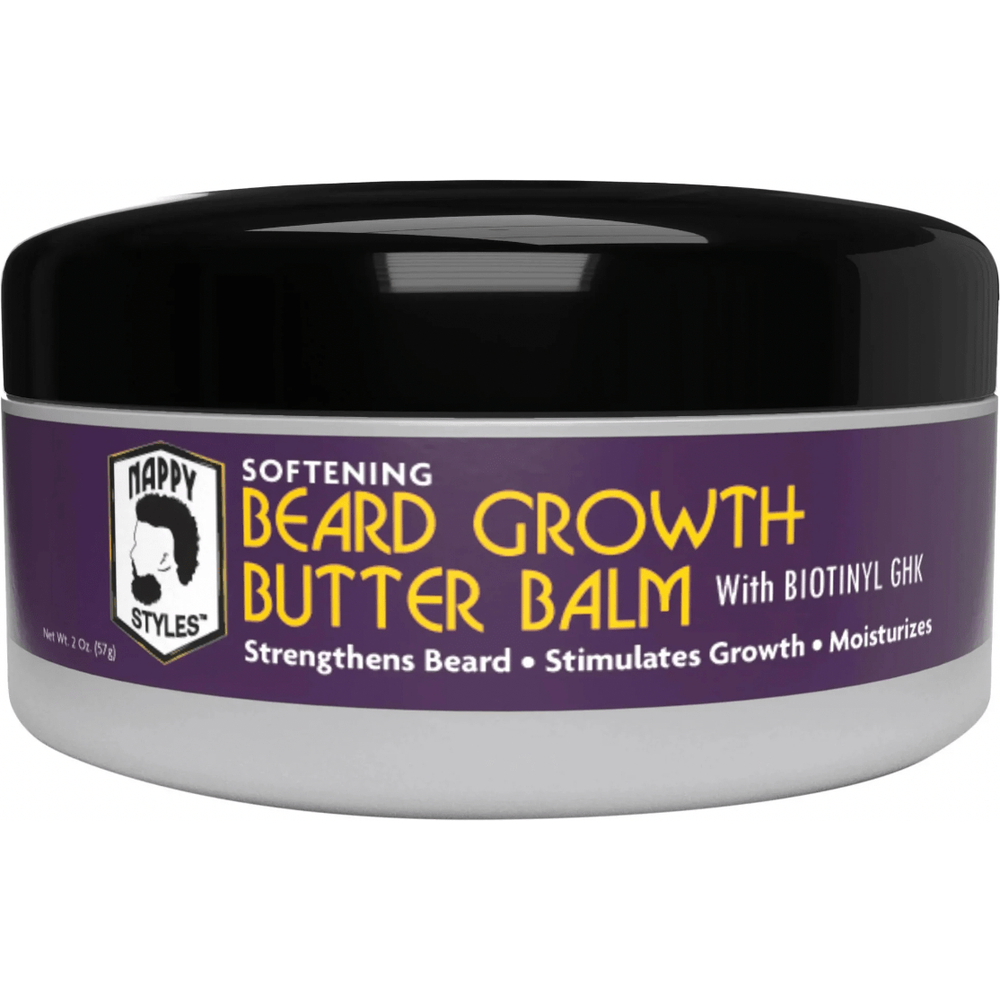 Nappy Styles Beard Growth Butter Balm | Moisturizing & Conditioning Beard Balm for Growth & Softness – 2 oz - Beauty Exchange Beauty Supply