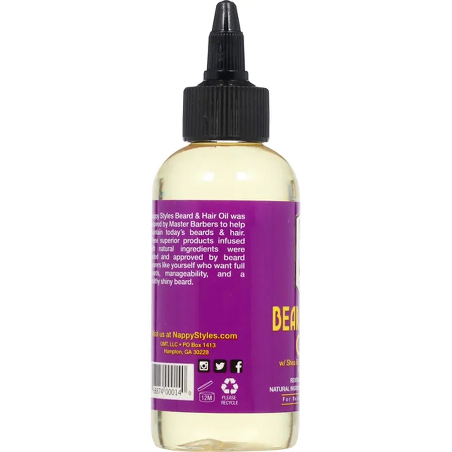Nappy Styles Beard & Hair Oil – 4 oz - Beauty Exchange Beauty Supply