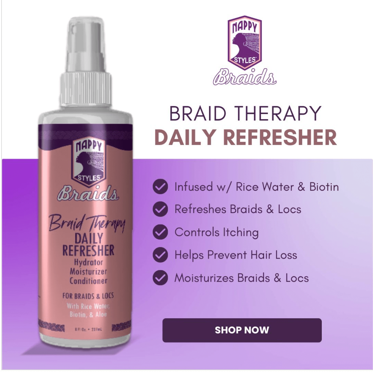 Nappy Styles Braids Therapy โ Choose Your Product - Beauty Exchange Beauty Supply