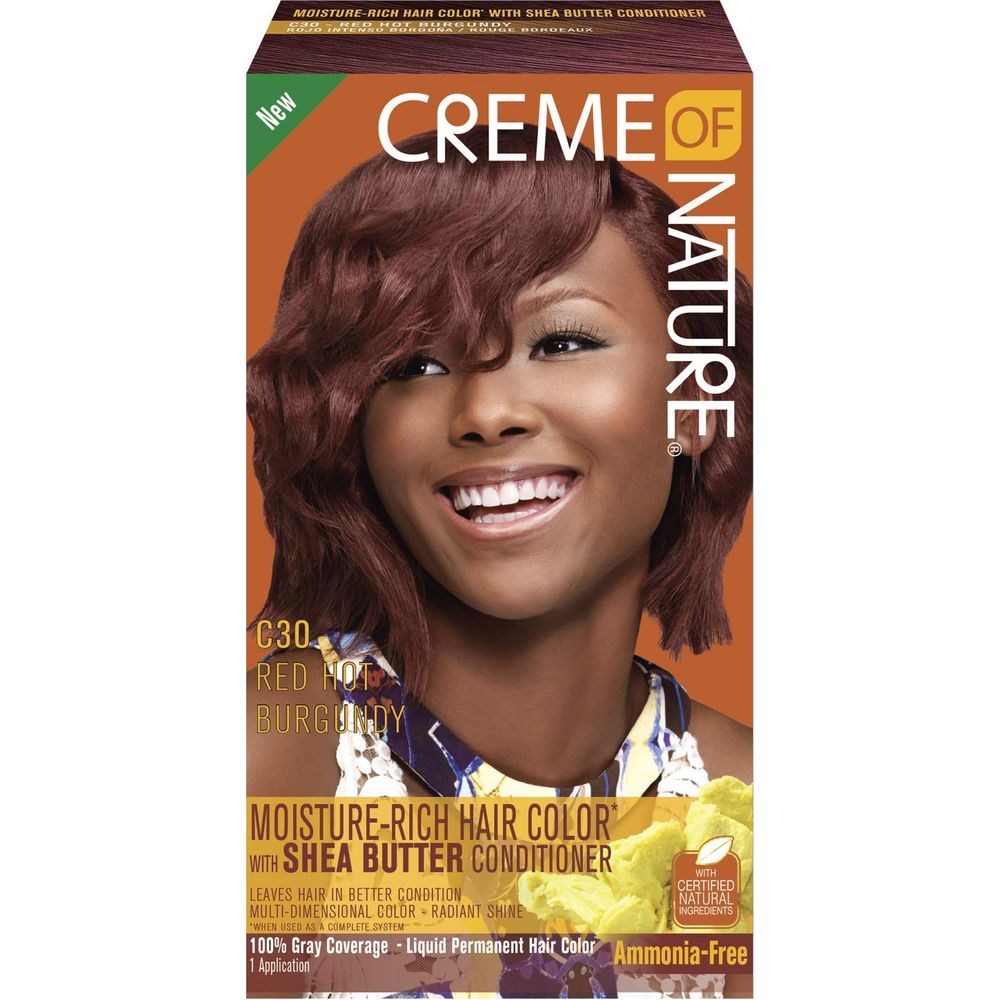 Creme of Nature Liquid Hair Color – Shea Butter Conditioner – 10 Shades