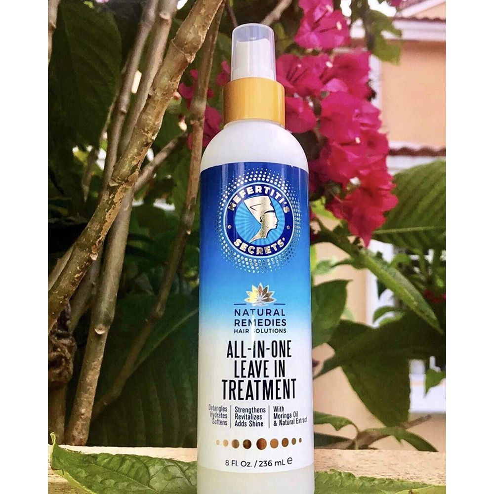 Nefertiti's Secrets All - In - One Leave - In Treatment – Moisturizes, Detangles & Strengthens Hair – 8 oz - Beauty Exchange Beauty Supply