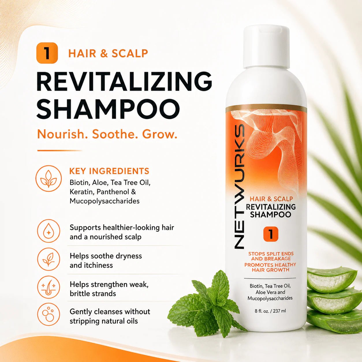 Netwurks Hair & Scalp Revitalizing Hair Care – 8oz - Beauty Exchange Beauty Supply