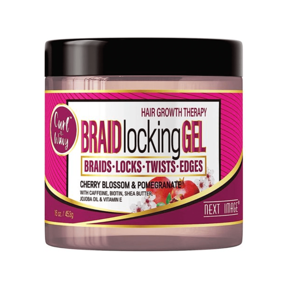 Next Image Braid Locking Gel | 2 Variants - Cherry Blossom & Pomegranate | Black Castor & Argan – 16 oz - Beauty Exchange Beauty Supply