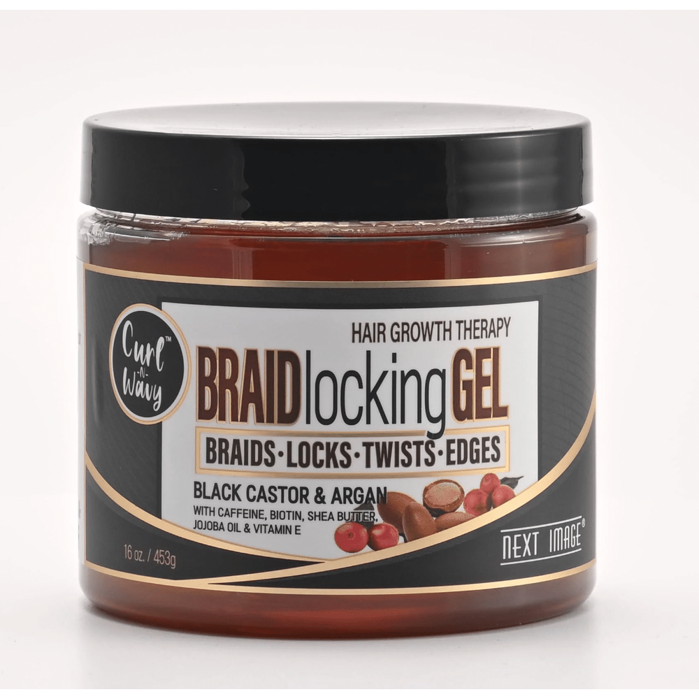 Next Image Braid Locking Gel | 2 Variants - Cherry Blossom & Pomegranate | Black Castor & Argan – 16 oz - Beauty Exchange Beauty Supply