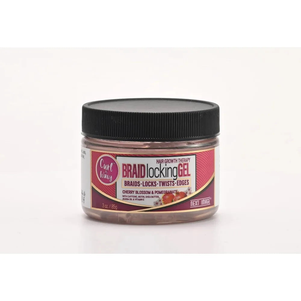 Next Image Braid Locking Gel – Cherry Blossom & Pomegranate | Black Castor & Argan – 3 oz - Beauty Exchange Beauty Supply