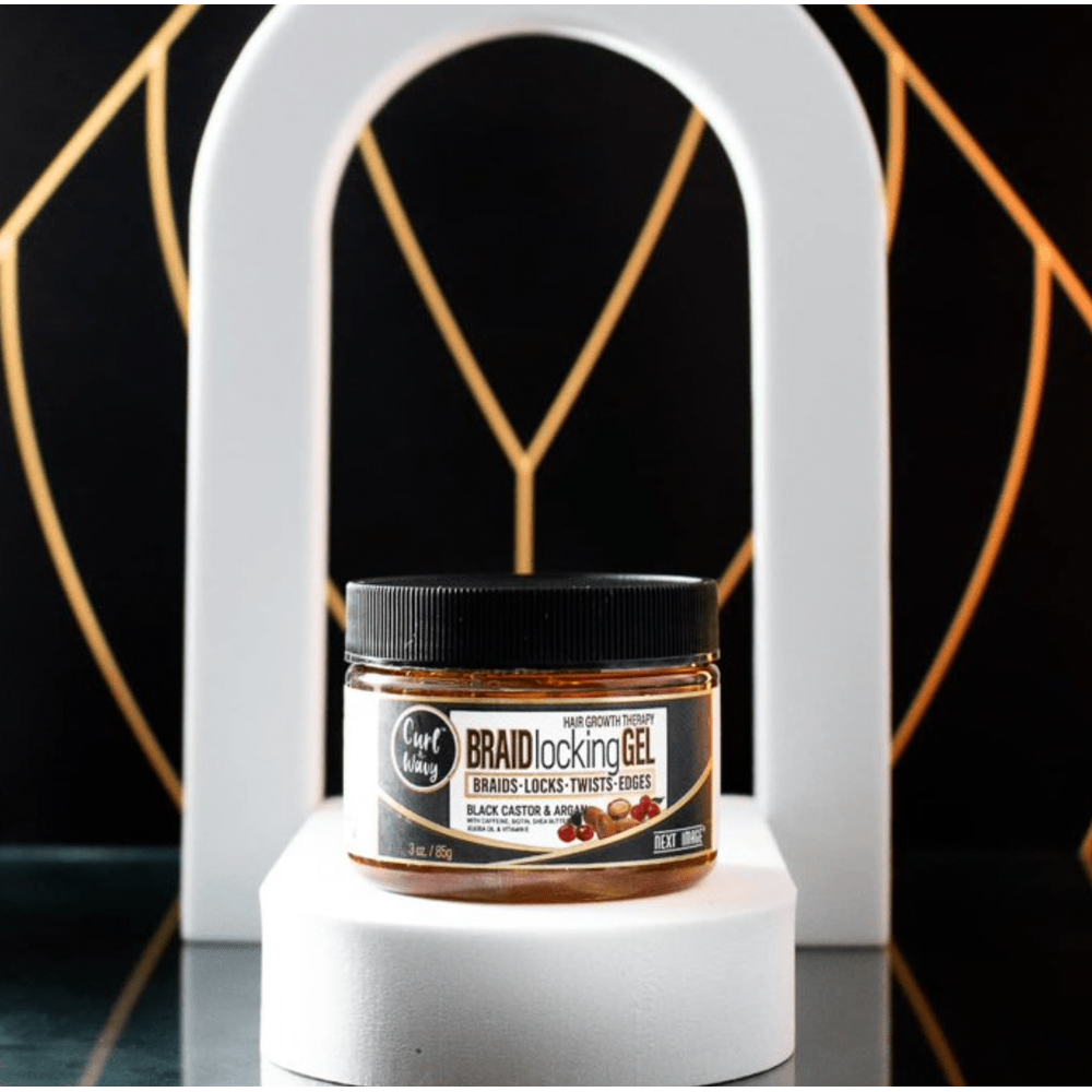 Next Image Braid Locking Gel – Cherry Blossom & Pomegranate | Black Castor & Argan – 3 oz - Beauty Exchange Beauty Supply