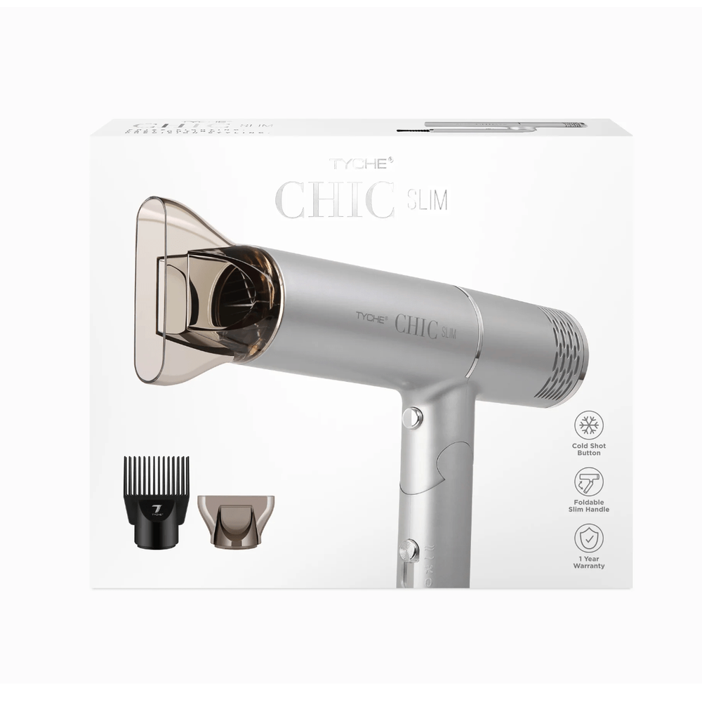 Nicka K New York Chic Slim Foldable Dryer - 2 Attachments - Beauty Exchange Beauty Supply