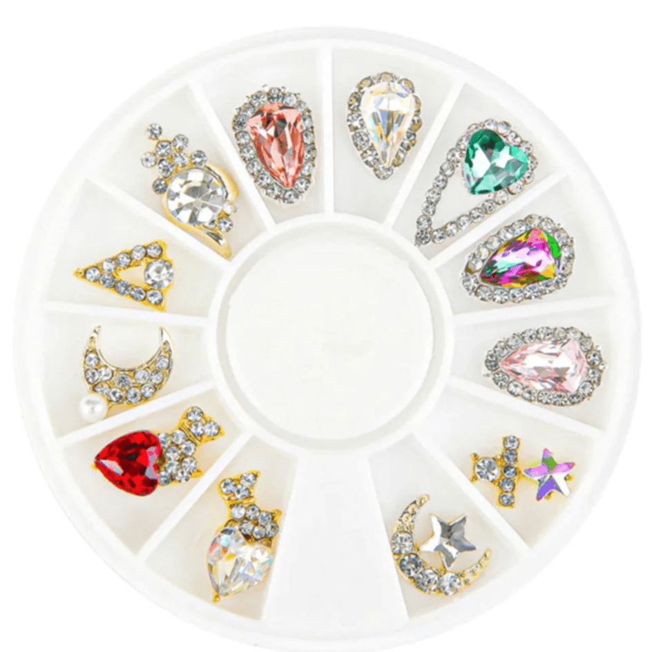 Nicka K New York Nail Art DIY Rhinestone Round Case - Beauty Exchange Beauty Supply