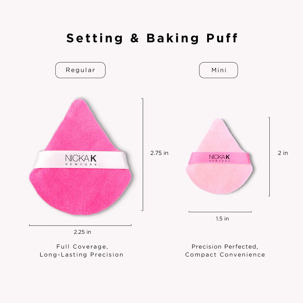 Nicka K New York Setting & Baking Puff Mini – 6pcs - Beauty Exchange Beauty Supply
