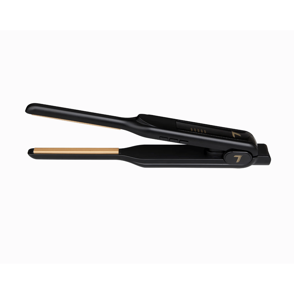 Nicka K Tyche Gold Ceramic Flat Iron – 3/10" - Beauty Exchange Beauty Supply